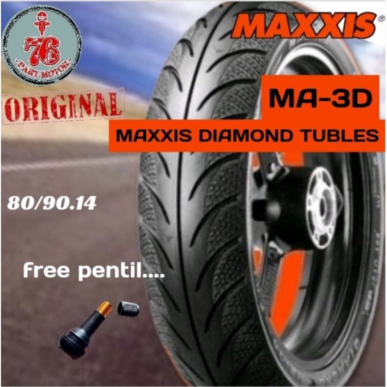 BAN TUBLES MAXXIS DIAMOND UK 80/90 RING 14 FREE PENTIL