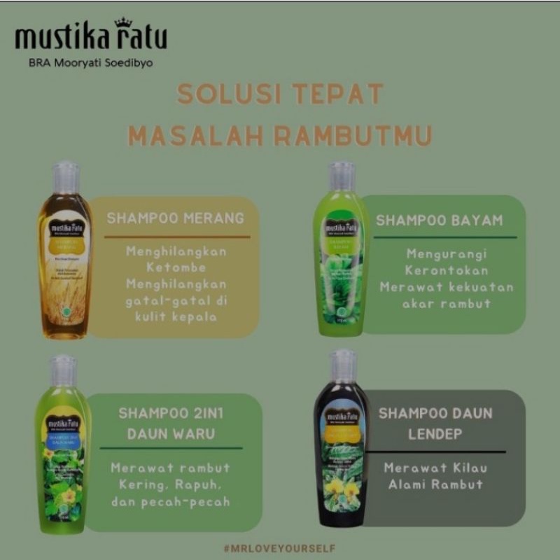 Mustika Ratu shampoo 175 ml