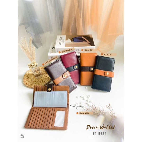 Dona Wallet Dompet Wanita Budgeting Synthetic Leather by HODY