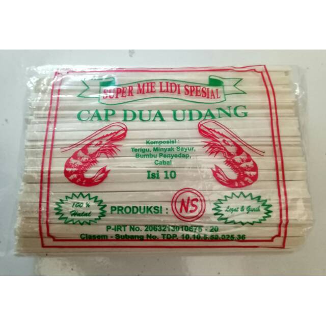 

Mie Lidi Super cap dua udang