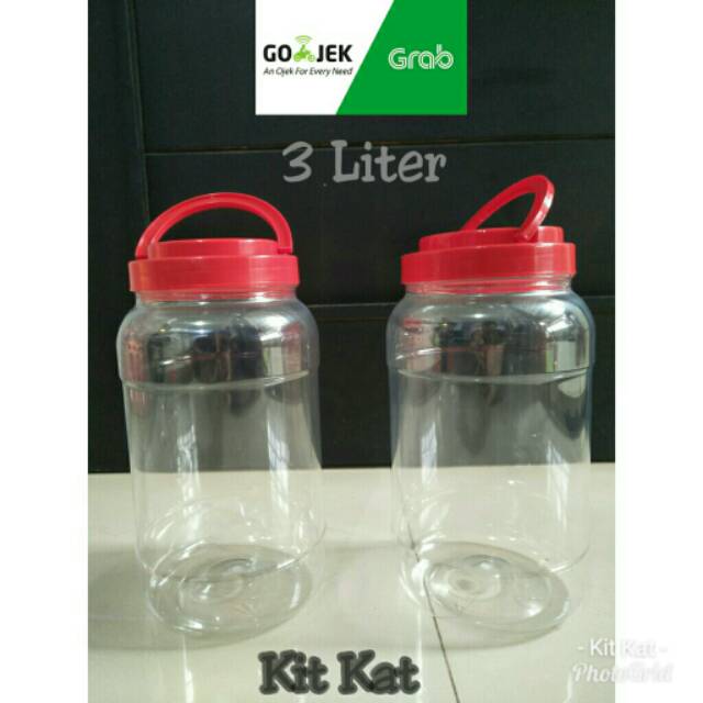 Toples Plastik Bulat Isi 3 Liter