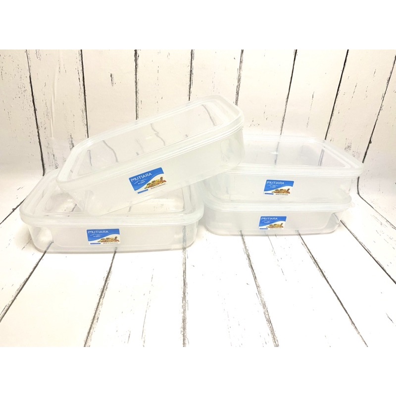 KOTAK MAKANAN PLASTIK TRANSPARAN KMP MUTIARA 900ml