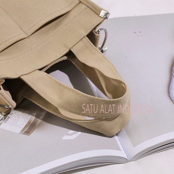 SATU ALAT Tas Selempang LIESA 100% CANVAS TEBAL PREMIUM