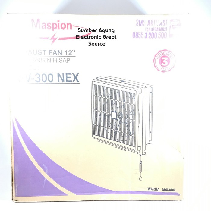 Exhaust Fan Maspion Dinding MV300NEX MV300 Kipas Penyedot Angin Panas