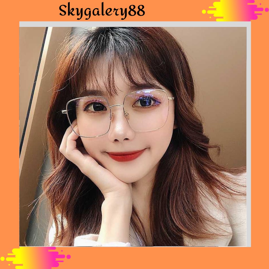 Kacamata Baca Frame  Anti Radiasi Metal Gaya Retro Untuk Pria / Wanita [KM80]Oranges1688