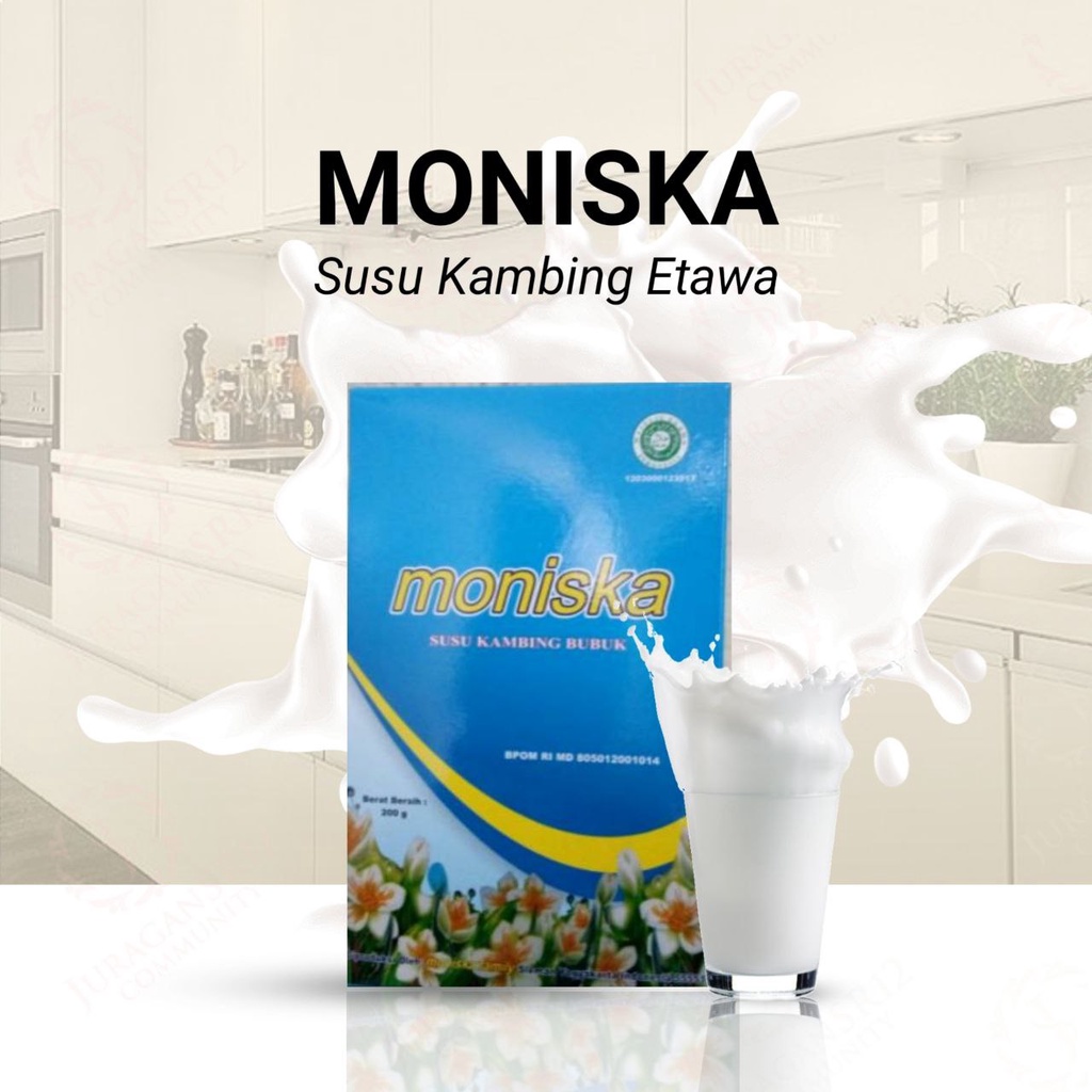 MONISKA SUSU KAMBING ETAWA BUBUK ORIGINAL UNTUK ASAM LAMBUNG DARAH TINGGI ASMA IBU HAMIL IBU MENYUSUI ANAK BEST SELLER...!!