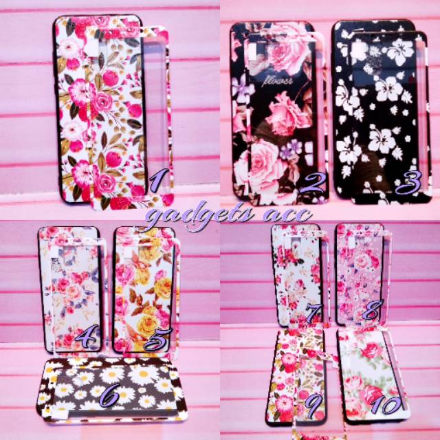 Case Flower + TG for Xiaomi Redmi 5+
