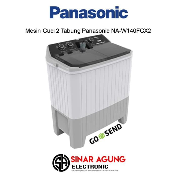 Jual Mesin Cuci 2 Tabung Jumbo Panasonic NA-W140FCX2 14KG Indonesia ...