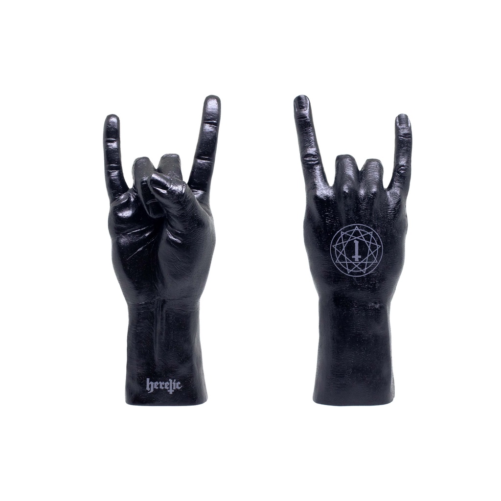 Heretic - Statue - Patung - Pentagram Devil Horn Hand