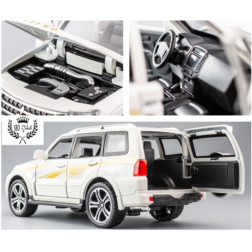 DIECAST Miniatur MOBIL Model Mitsubishi Pajero OFF ROAD SKALA 1:32