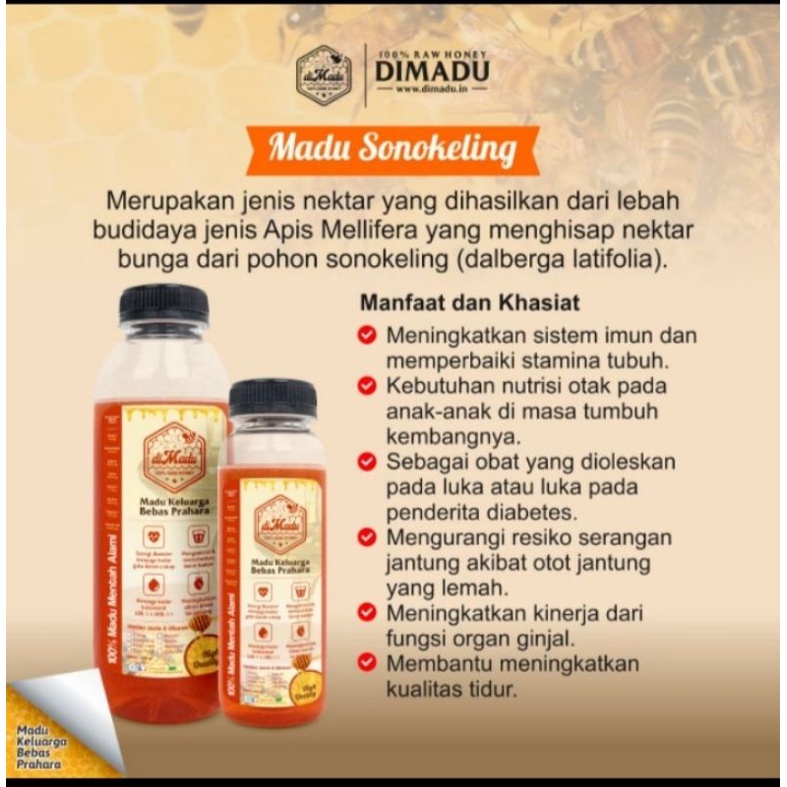 

Madu Murni Asli - dimadu 600g (Manis) Natural Raw Honey