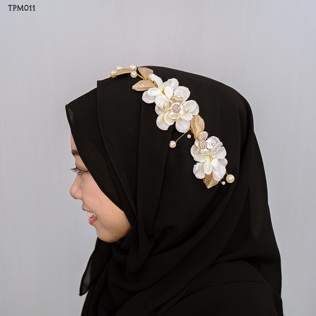 [SIAP KIRIM] TIARA HAIRPIECE HIJAB PENGANTIN MODERN ASESORIS TPM011