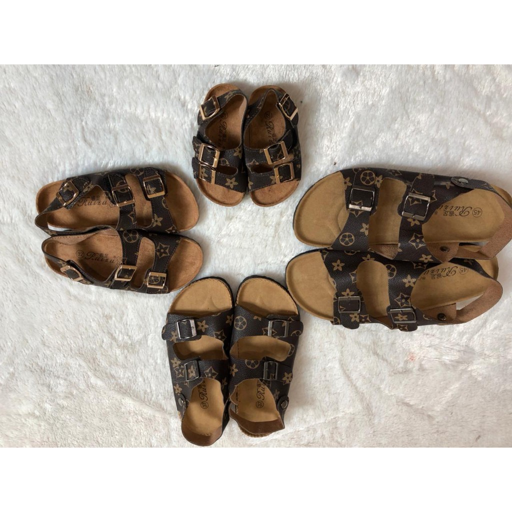 (LOLI-JKT) SD-L0V SANDAL COUPLE KELUARGA IMPORT SANDALMUM KIDS &amp; DAD