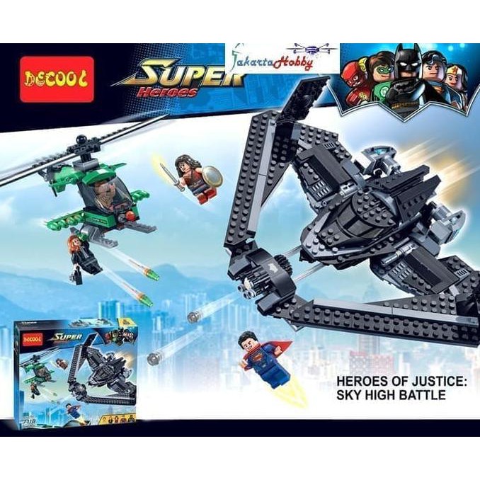 PART Mainan Edukasi Lego Decool 7118 Super Heroes -DRONE_ZONE