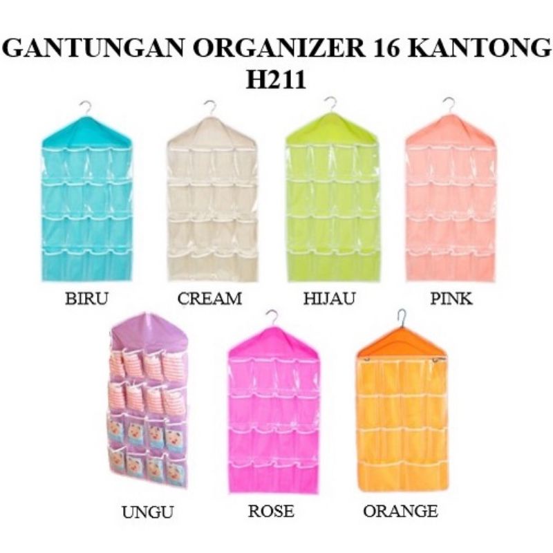 GANTUNGAN MULTI FUNGSI SERBAGUNA 16 KANTONG