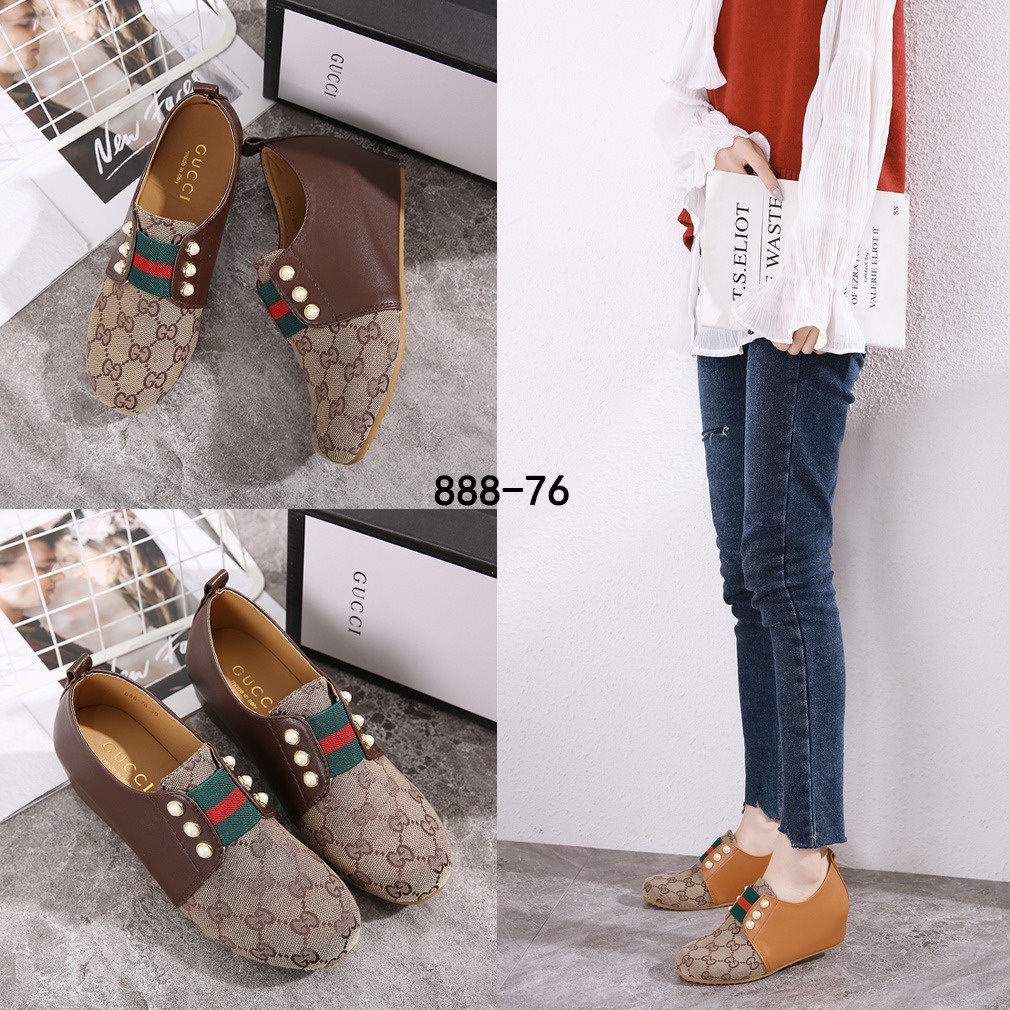 PR Canvas &amp; Leather Shoes #888-76