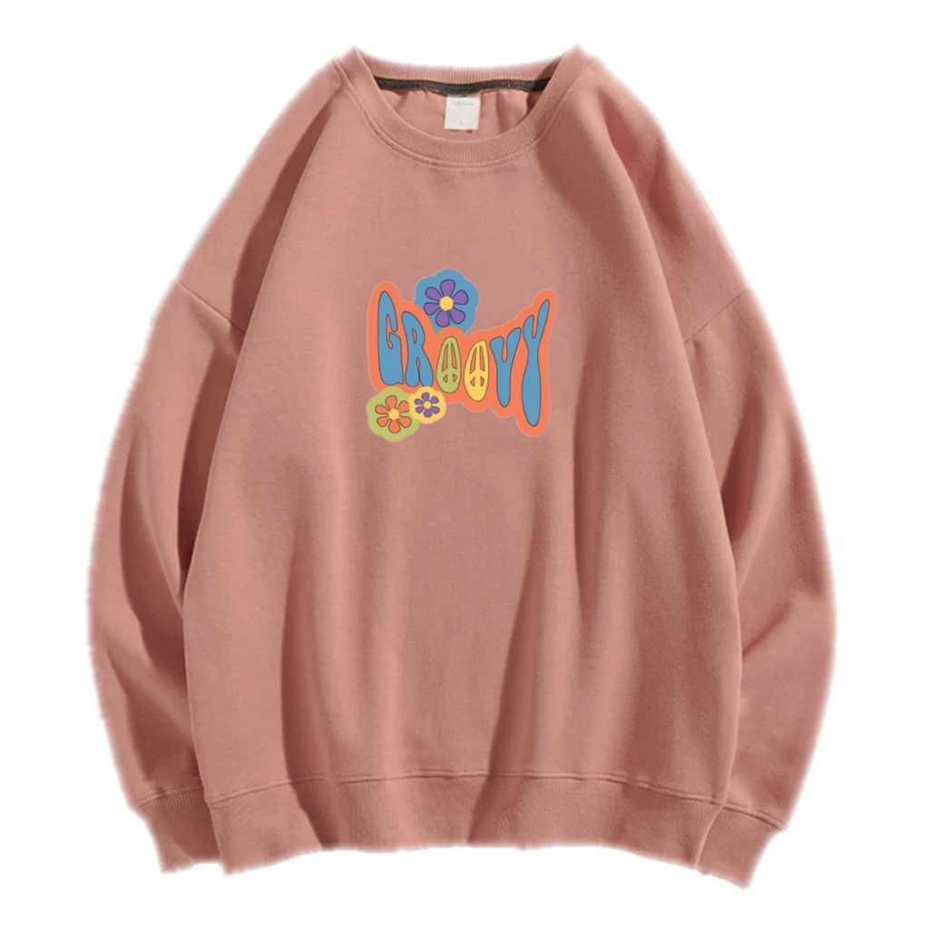 GROOVY SWEATER CREWNECK Size M-XXL ANAIRA