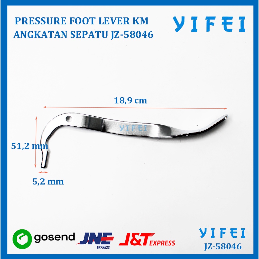 PRESSURE FOOT LEVER/ANGKATAN SEPATU M-217 MESIN POTONG KM YIFEI-58046