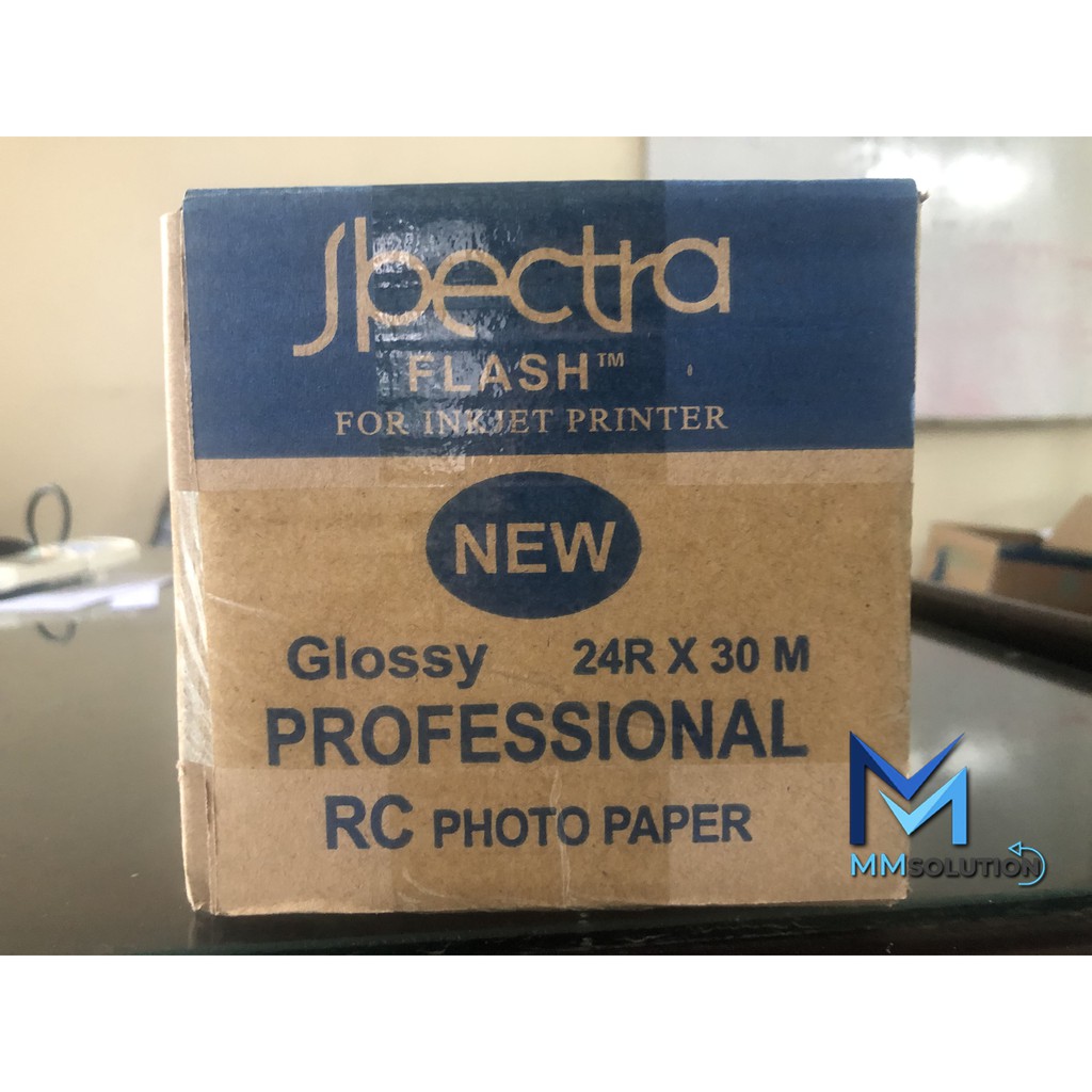 Spectra 24R Photo Paper Glossy 24R 260 Gram (60,96CM x 30Meter) / Kertas Foto Glossy 24R for Plotter