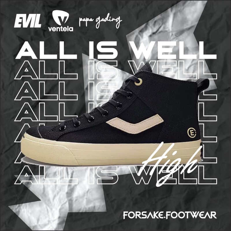 Sepatu Ventela Evil X Papa Gading All Is Well High