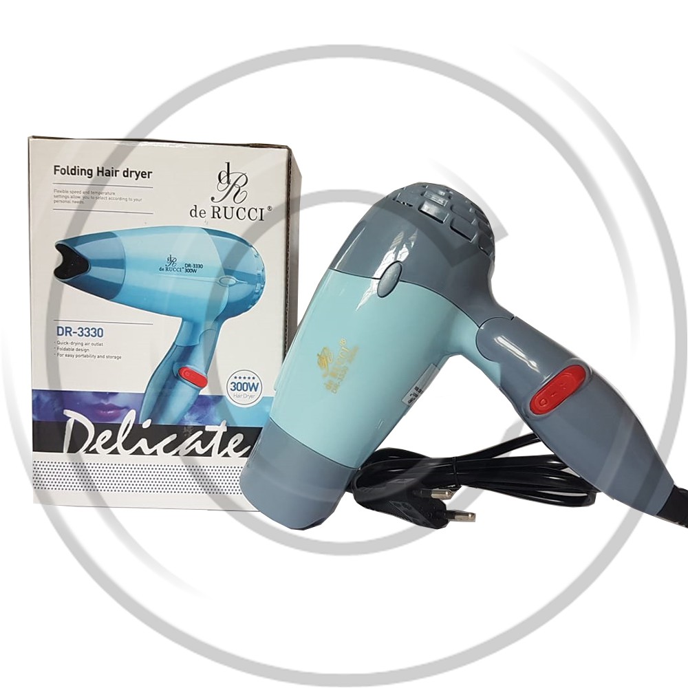 DE RUCCI / HD-DR-3330 / Hairdryer / Pengering Rambut Mini / Hair dryer / Termurah / Berkualitas / Best Seller Proffesional