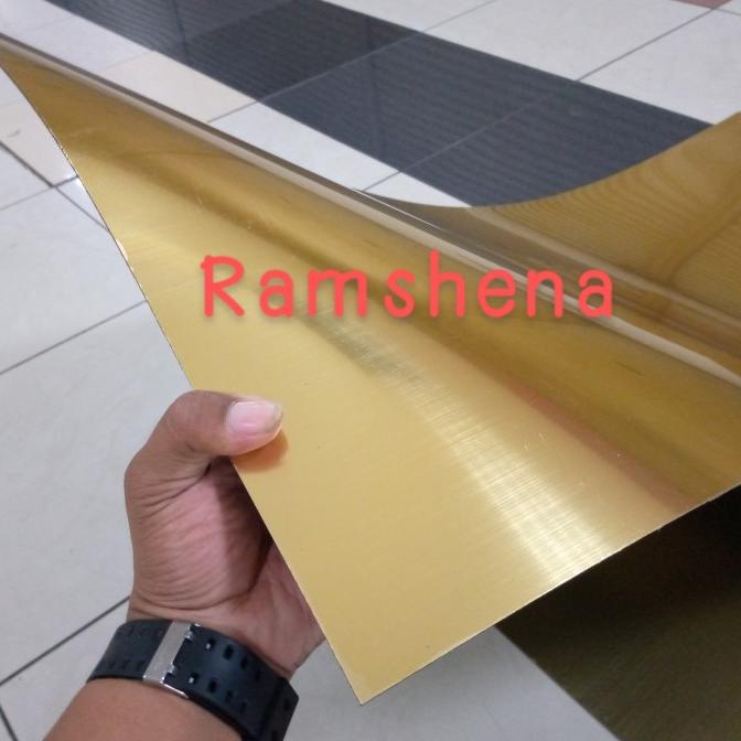 

COD gravoply/bahan name tag/silver&gold/60x120 tebal 1.5mm PROMOKode 2844