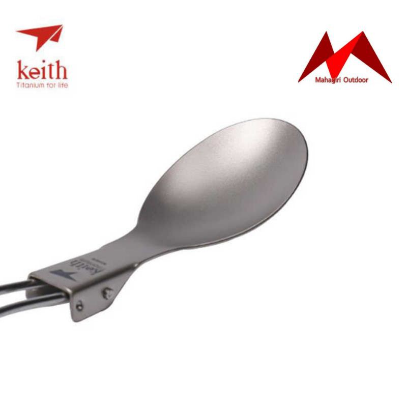 Keith titanium Ti5302 folding spoon Ultralight sendok camping outdoor