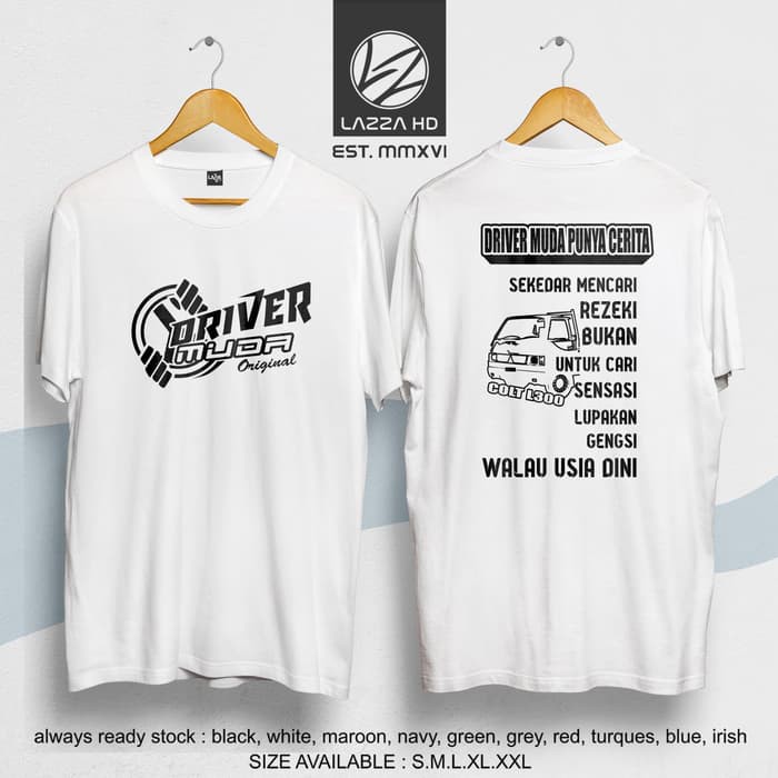 Kaos / Baju / Tshirt MITSUBISHI L300 Versi Driver Muda Distro heven store