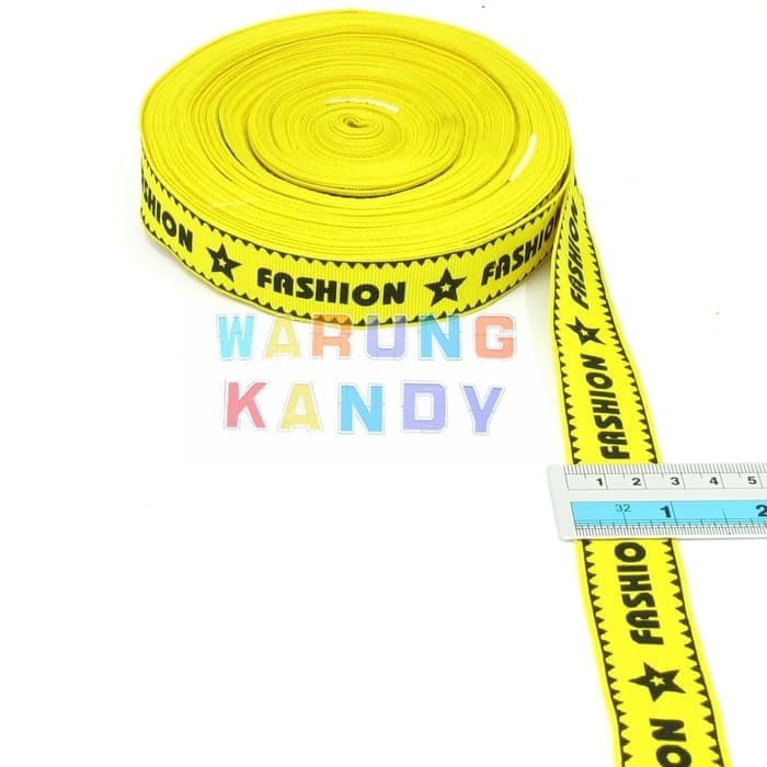 Webbing Fashion 25mm Kuning