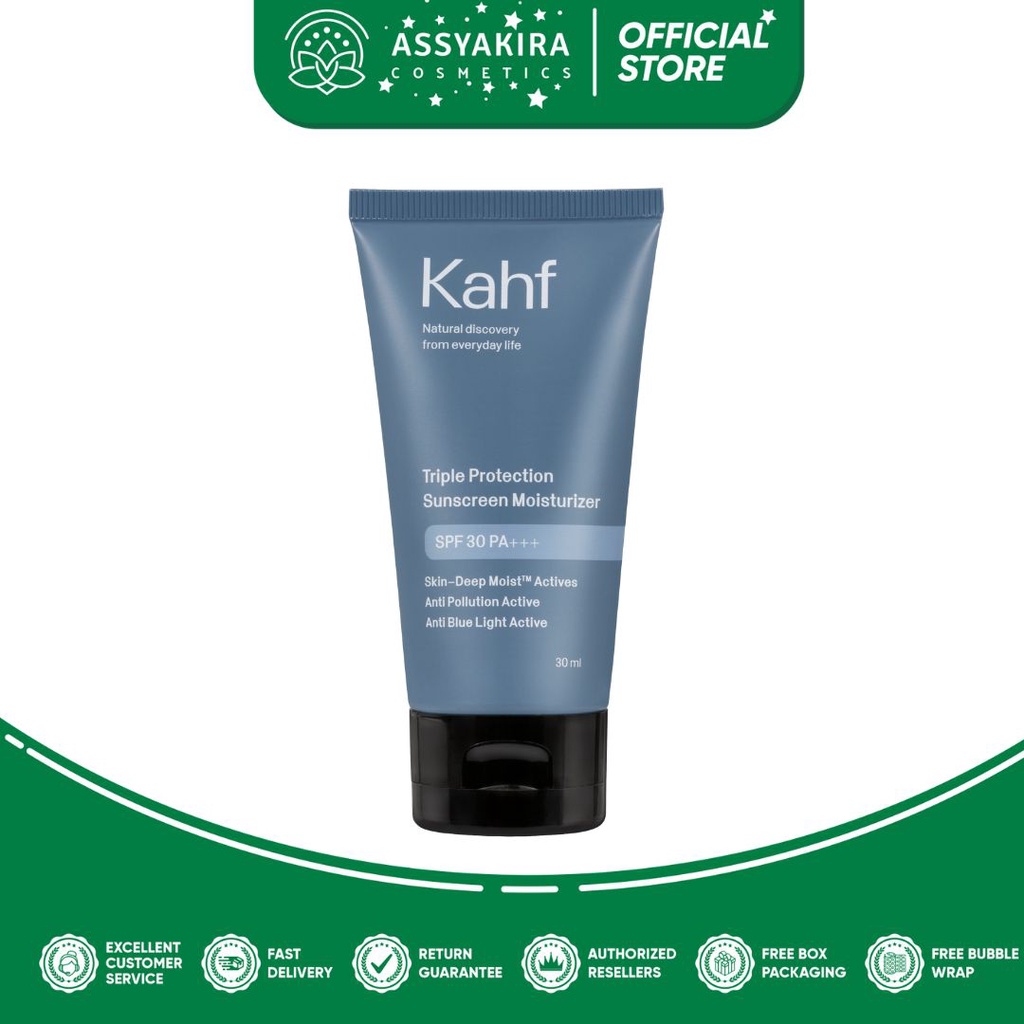 Kahf Triple Protection Sunscreen Moisturizer SPF30 PA+++ 30ml