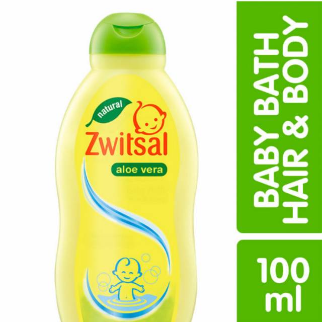 Zwitsal Natural Aloe Vera Baby Bath Hair &amp; Body 100ml