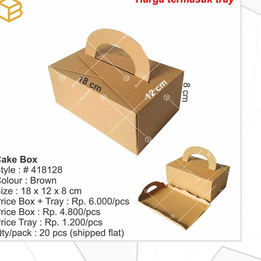 

*Barang Baru,,♞ 418128 (20pc) | Box | Kemasan | Packaging | Cake Box | Souvenir Box | Gift Box *u,^
