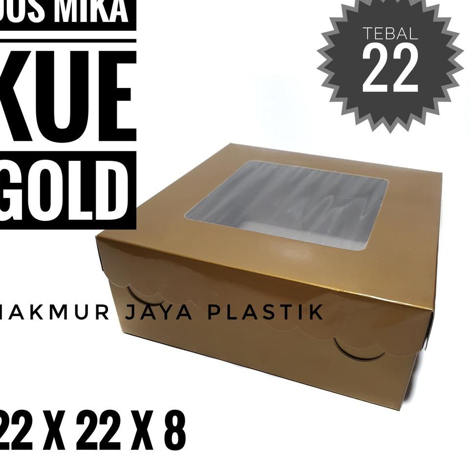 

Paling Popular TCQ [ DUS KUE MIKA - EMAS 22 ISI 5 PC ] PAPER BOX DUS GOLD TUTUP MIKA 22 X 22 ❀ ❀ →