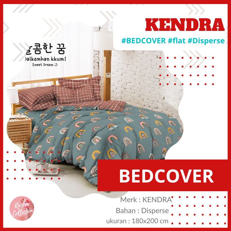 RC Kendra Bedcover Minimalis Bedcover Only Tanpa Sprei ukuran KING 180x200 New Motif