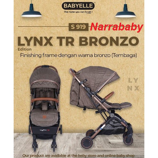 Stroller Koper Kereta Dorong Bayi Babyelle B/S S-919 Lynx TR &amp; Bronzo Edition