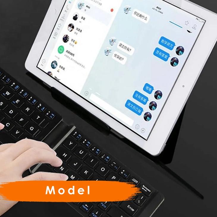 ♘ Giime.Id - Keyboard Portable Bluetooth Giime Lipat Magnetic Mudah Dibawa Chargerable Import Hight 