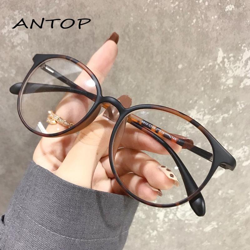 COD Kacamata Korea Wanita Kacamata Anti Radiasi Wanita Fashion retro flat Eyeglasses ANTOP