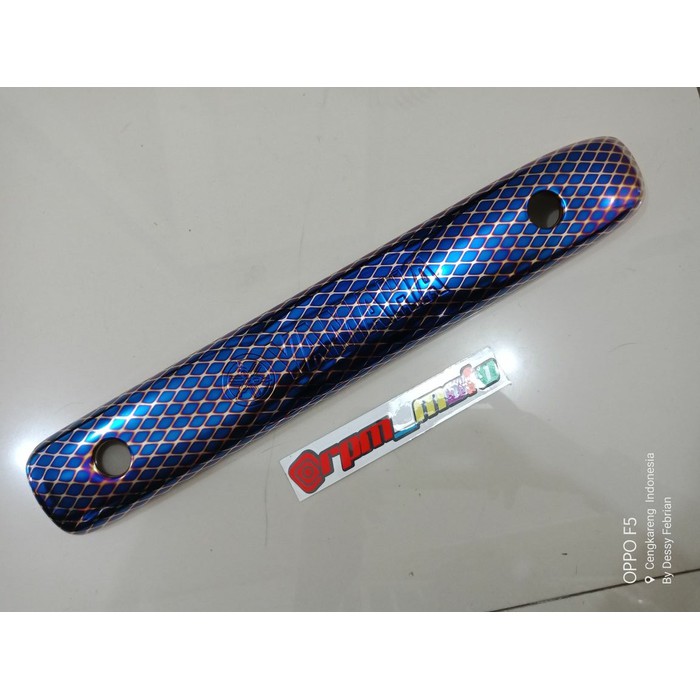 Diskon Tameng Knalpot Mio 5Vv Blue---