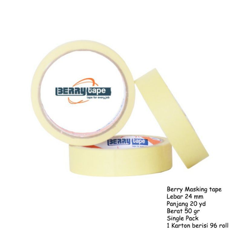 

Lakban kertas 24mm Berry tape Original murah