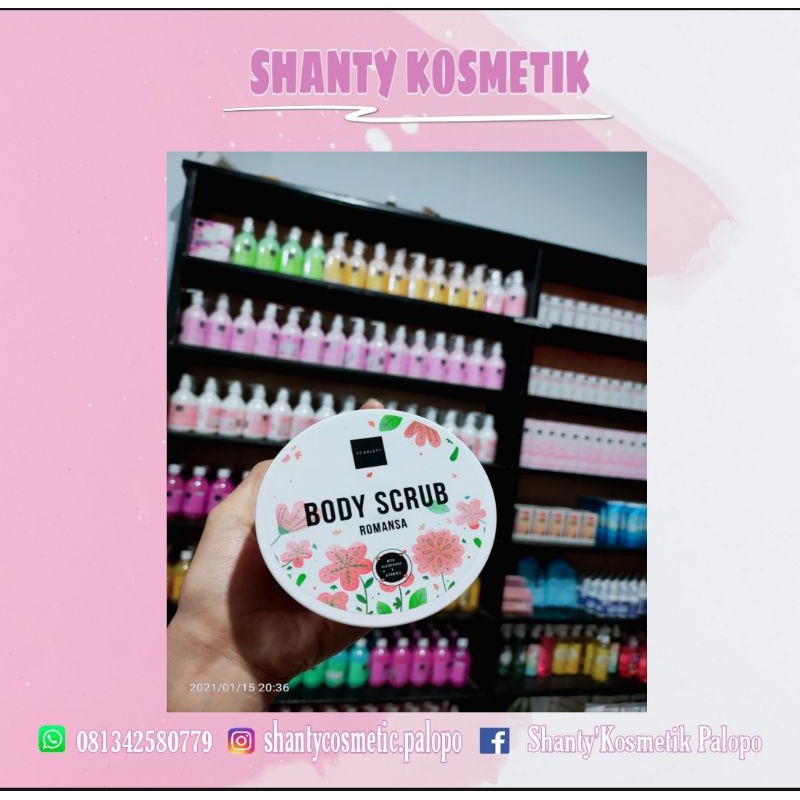 Body scrub scarlet/Lulur scarlet