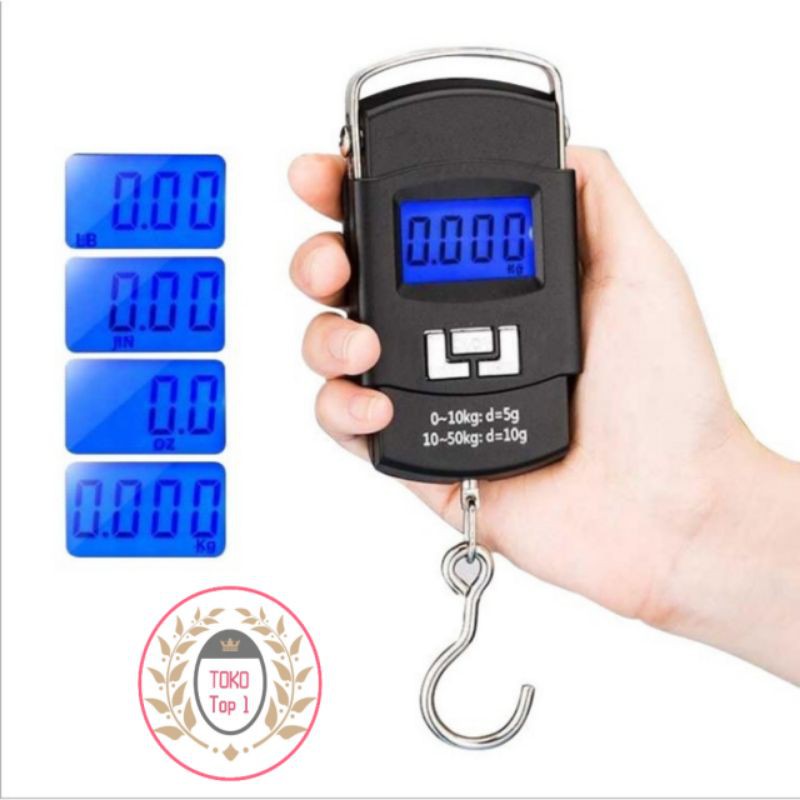 timbangan gantung digital LS 02 portable scale 50kg  berkualitas