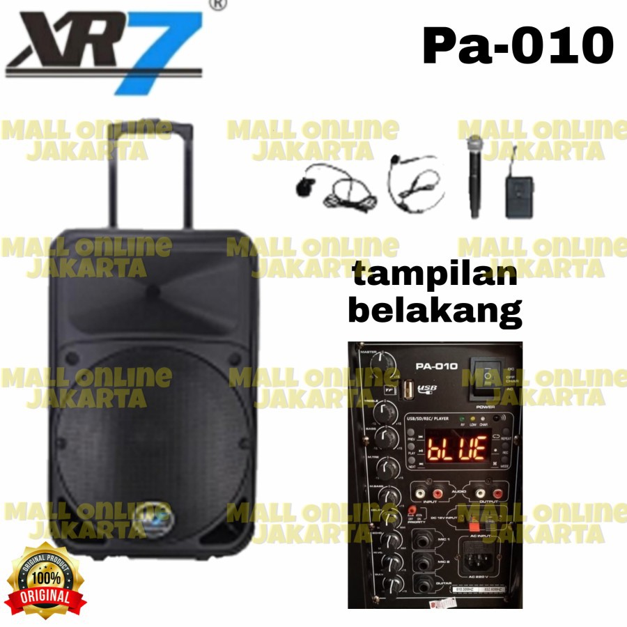 Speaker Aktif Portable 10 inch Xr7 Pa 010 Aktive Pa010 Portabel