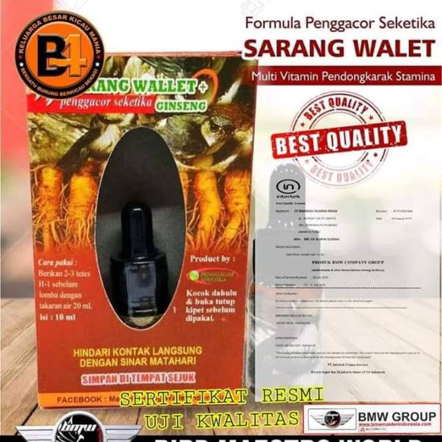 Sarang walet penggacor burung vitamin burung vitamin gacor