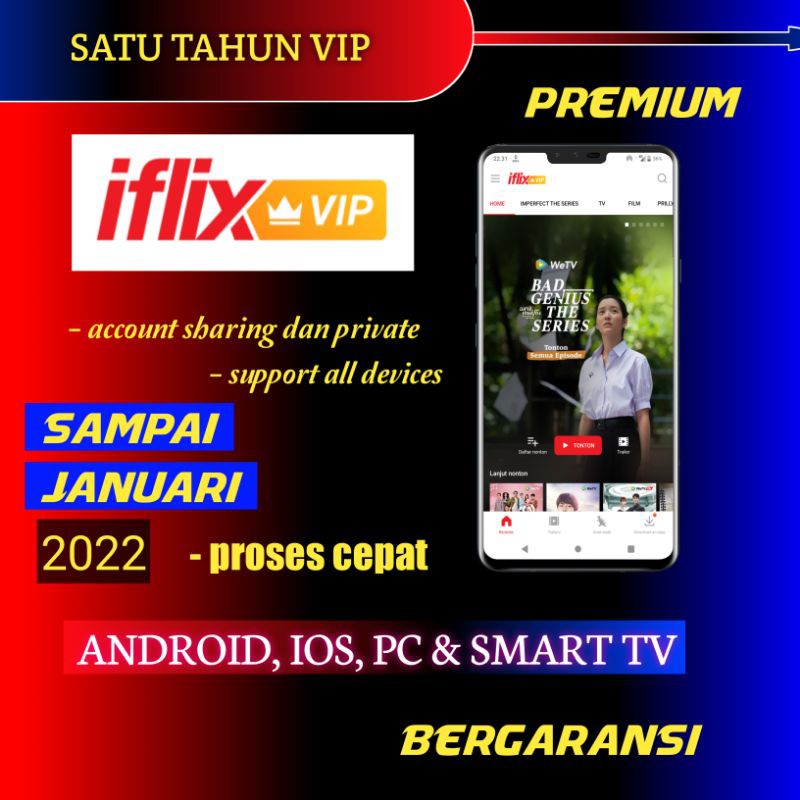 Iflix Vip Setahun Termurah Shopee Indonesia