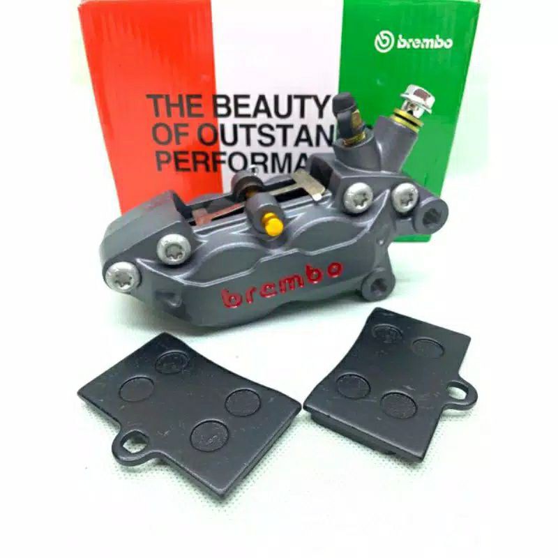 Kaliper Brembo Monoblok 4 Piston Big Logo plus Free Kampas / Kaliper Monoblok Brembo Big Pot