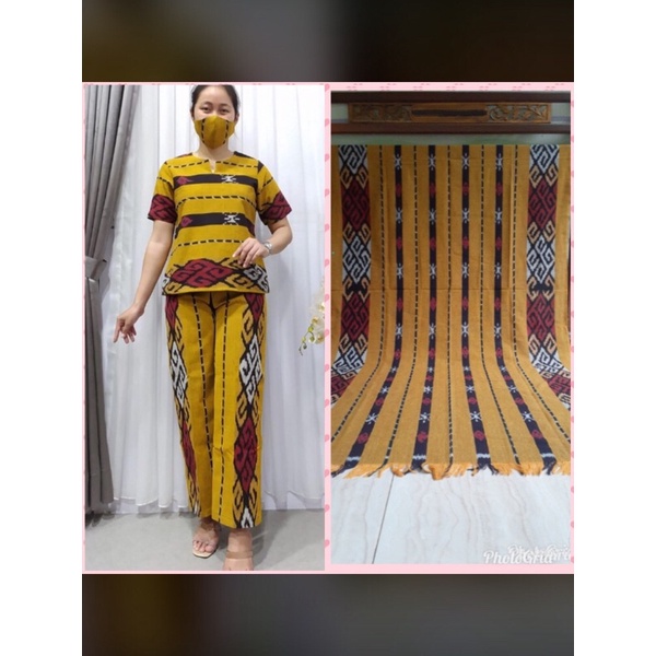 SETELAN KULOT TENUN BLOUSE TENUN ETNIK MODERN
