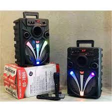 (COD) Speaker Bluetooth Kimiso QS 7806 karoke Free mic + Remote