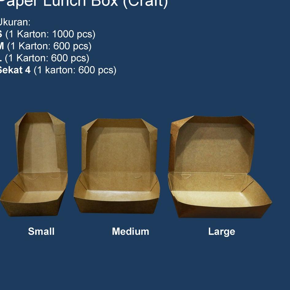 Super Hemat Paper Lunch Box Craft L