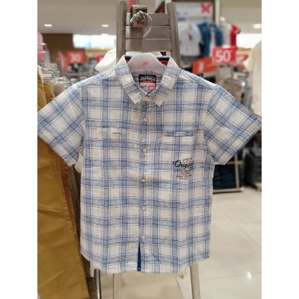 KEMEJA ANAK LAKI-LAKI BRAND ORIGINAL JSP KIDS 5-14 TAHUN