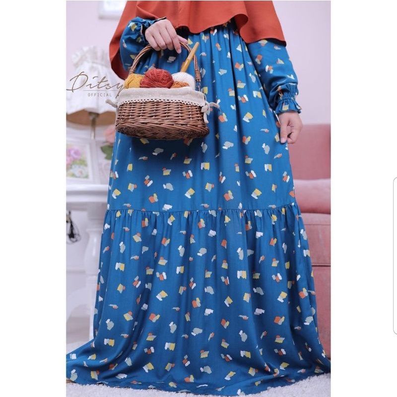 Preloved ditsy. Ditsy Paint midnight size L .